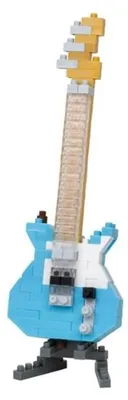 Immagine prodotto di Chitarra elettrica Nanoblock blu - 150 pezzi
