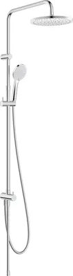 Regendouche-Set 25 cm, 3 Strahlarten, wassersparend, Chrom