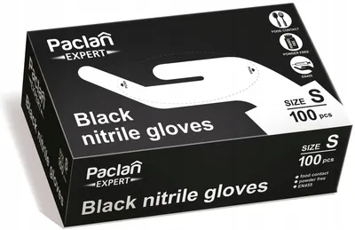 Obrázok produktu pre Nitrilové rukavice Paclan, veľkosť S, 100 kusov