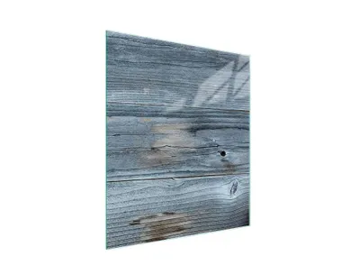Produktbild von Schneidebrett Glas Holz 45x52 cm mit Sicherheitsglas, natürliche Optik, hygienisch und pflegeleicht