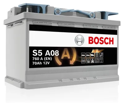 Produktbild von Bosch 0092S5A080 Batterie AGM 12 V 70 mAh 760 A B13