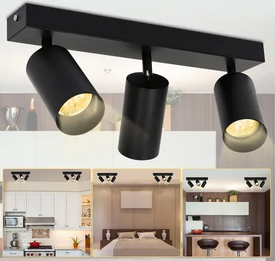 Immagine prodotto di Fiqops plafoniera Plafoniera Faretto a soffitto LED 4W plafoniera 3 luci