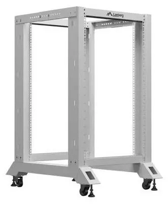 Imagen del producto de Estante Abierto Para Equipo 19 Pulgadas, 27U, 600X800 Mm, Color Gris, Marca Lanberg