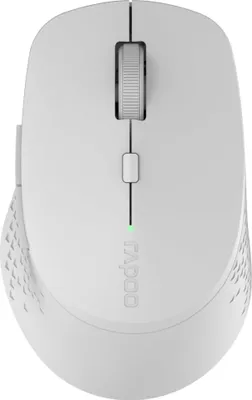 Zdjęcie produktu dla Rapoo M300 Silent, Po prawej stronie, RF Wireless + Bluetooth, 1600 DPI, Szary