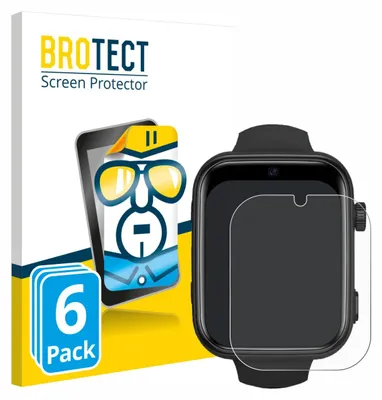 Produktbild von 6x Für Aimiuvei Kids Smartwatch Schutzfolie BROTECT Displayschutz Display Schutz Folie Klar Transparent