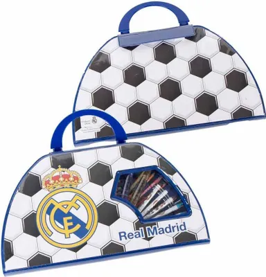 Produktbild von Real Madrid Mal-Schreinset, 50-teilig für Kinder
