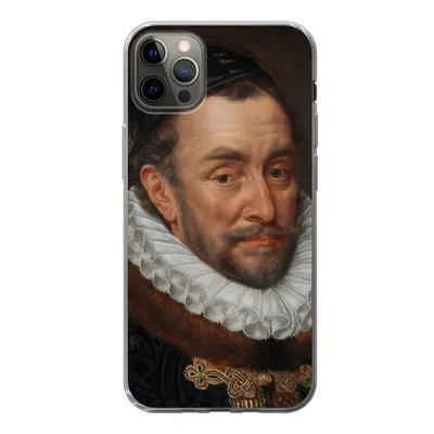 Produktbild von MuchoWow® Handyhülle Schutzhülle Hülle für iPhone 12 Pro Max Wilhelm von Oranien - Gemälde von Adriaen Thomasz. Silikon Softcase Handy Hülle - Hartschale