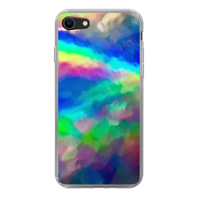 Produktbild von MuchoWow® Handyhülle Schutzhülle Hülle für iPhone 8 Aquarell - Kunst - Psychedelisch Silikon Softcase Handy Hülle - Schutzhaube