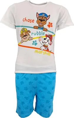 Produktbild von Paw Patrol Jungen Kinder Schlafanzug Pyjama – Weiß / 104