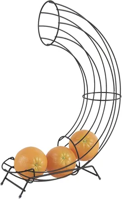 Produktbild von Orangenhalter aus Eisen in Schwarz, 32 x 11 x 44 cm