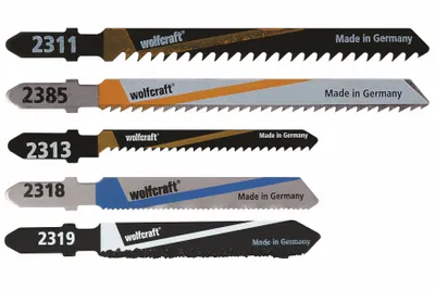 Produktbild von wolfcraft 1 Stichsägeblätter-Projektset Innenausbau 5-tlg. T-Schaft