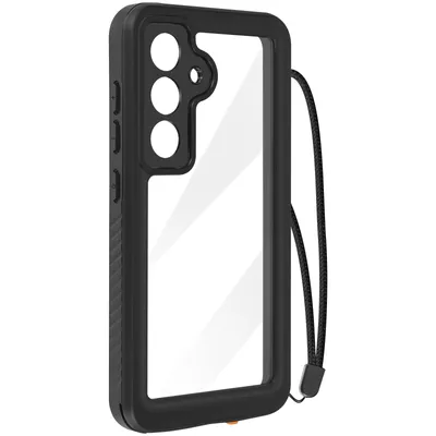 Image de Redpepper, coque de protection intégrale étanche IP68 avec dragonne pour Samsung Galaxy S24, noir