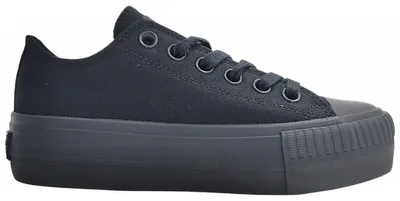 Productafbeelding van British Knights Kaya Low-canval Damenschuhe sportlicher Schnürer Schwarz