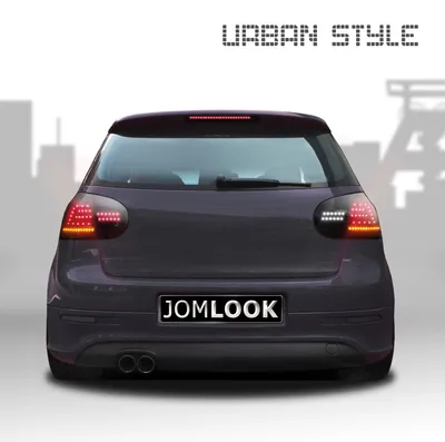 Produktbild von Original JOM LED Rückleuchten Schwarz Smoke SET für VW Golf 5 V MK5 Limo