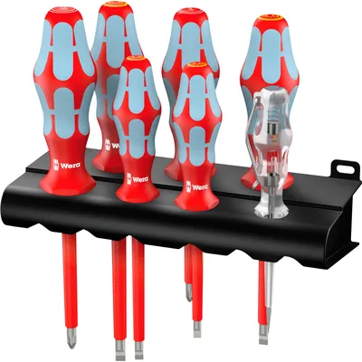 Image de Wera 05022728001 Wera 3160 i/7 Schraubendreher- Satz, Edelstahl + Rack