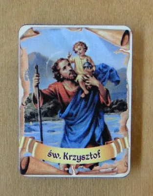 Zdjęcie produktu dla magnes 6x8 cm Św. Krzysztof  5szt. | P1292W8