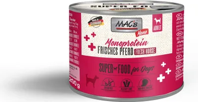Produktbild von MAC's DOG - Monoprotein 6x200g | Mono Pferd