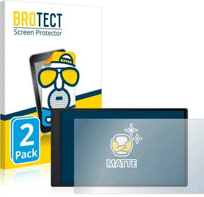 Produktbild von 2x BROTECT Schutzfolie für Garmin DriveSmart 76 Displayschutz Displayschutzfolie Folie Matt Entspiegelungsfolie