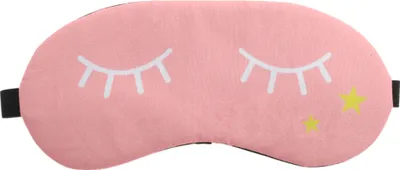 Produktbild von Schlafmaske, weiche Schlafmasken, Cartoon Reise-Nickerchen-Augenbinde, atmungsaktive Nachtmasken, Pink