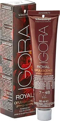 Produktbild von Schwarzkopf Igora Royal Opulescence, Braun, 7-48, Unisex, 60 ml, Alle Haare, Farbspeichernd, Glanz