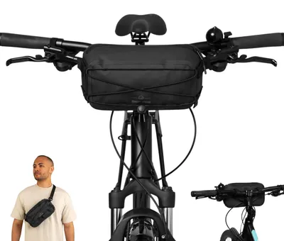 Immagine prodotto di Borsa impermeabile per bicicletta, 2 in 1, con cerniera