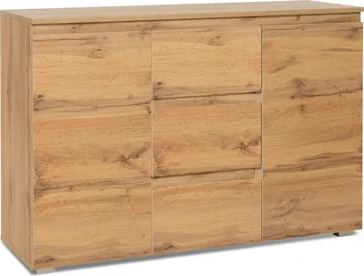 Zdjęcie produktu dla Kommode >Ravenna< in Honig-Eiche - 120x80x40cm (BxHxT)