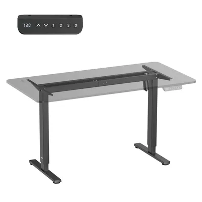 Produktbild von Ergo Office elektrisch höhenverstellbarer Schreibtisch max. Höhe 1160mm max - 80 kg ohne Tischplatte schwarz ER-400 B