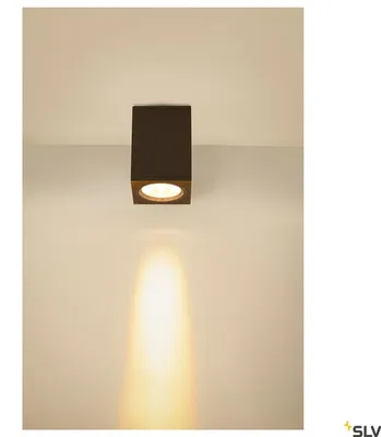 Zdjęcie produktu dla SLV Enola Square Zewnętrzna sufitowa lampa natynkowa LED antracyt CCT