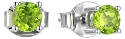 Immagine prodotto di Orecchini in argento con peridoto, modello SE10230B