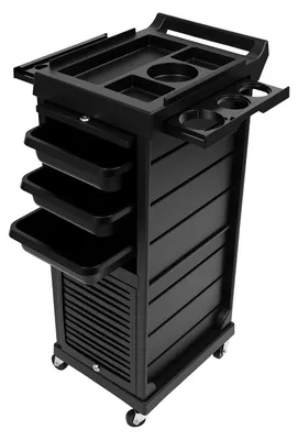 Obrázek produktu pro Mobilní vozík, 7 úrovní, uzamykatelný design, černý