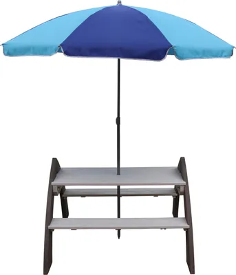 Zdjęcie produktu dla AXI Kylo Picnic Table (incl. Parasol), Wewnętrz i na wolnym powietrzu, Wielobarwny, 4 os., Drewno, Chłopak, dziewczyna, 2 lat(a)