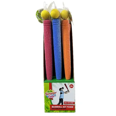 Produktbild von Summertime Baseball set Schaumstoff 3 sort, Schaum, Mehrfarbig
