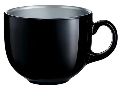 Obrázek produktu pro Černá sklenice Jumbotasse, objem 50 cl - balení 6 kusů