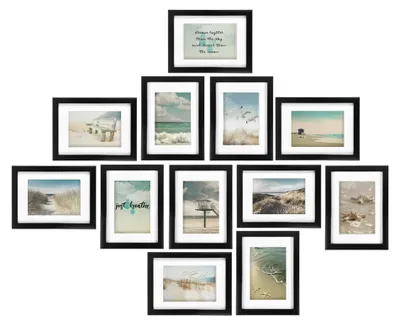 Produktbild von Bomoe 12er Bilderrahmen Set Ocean, 13x18cm, Schwarz