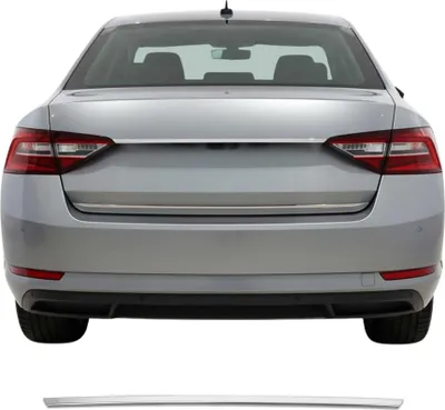 Image de Garniture de Hayon Coffre pour Skoda Superb III Berline 2015-2021 acier inox