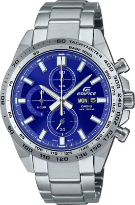 Produktbild von Casio Herren Armbanduhr Edifice EFR-574D-2AVUEF Edelstahl Blau Silber Sport 6 Jahre Garantie