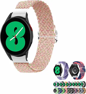Produktbild von Für Samsung Galaxy Watch FE 6 5 4 Normal Pro Classic alle Größen Gewebtes Nylon Band