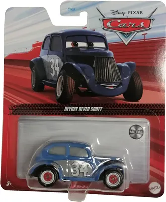 Produktbild von Mattel FML34 Disney Pixar Cars 3 Heyday River Scott Blau Spielzeugauto Actionauto Maßstab 1:55