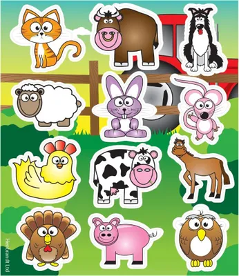 Produktbild von Bunter Bauernhof Stickerbogen
