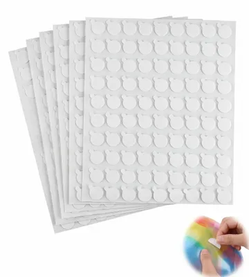 Produktbild von Ballonklebepunkte - 500 Stück doppelseitige Klebepunkte - Für Luftballons und Dekorationen - Transparent
