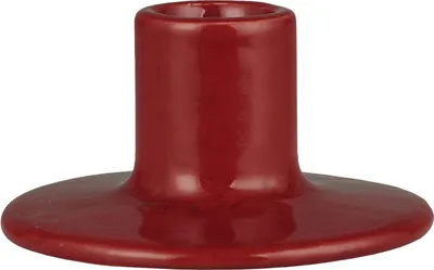 Produktbild von Kerzenhalter für Stabkerzen, Rot, H46/Ø90 mm, Ib Laursen