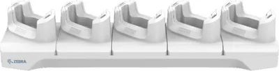 Produktbild von Zebra HC2X/HC5X Healthcare white 5-slot charge only cradle Compatible with hand strap