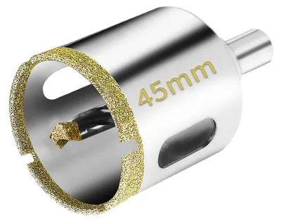 Obrázok produktu pre Profesionálny diamantový vrták na sklo a obklady, 45 mm