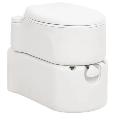 Produktbild von CLORIS Camping-Einbautoilette Weiß 24+17 L HDPE & Emaille  - Campingtoiletten 154