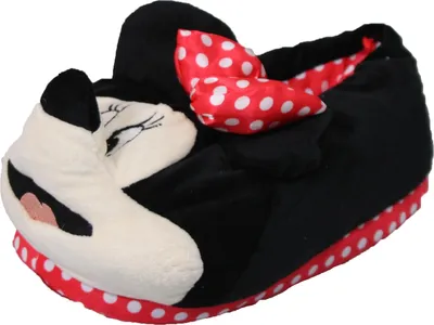 Produktbild von SAM's - Improve your Bikestyle! Damen Hausschuhe Micky Maus Minnie, Minnie Maus - Schwarz Rot, 40/41
