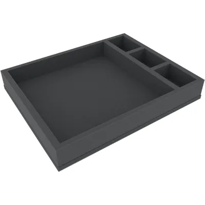 Productafbeelding van Schuimrubberinlegger van 50 mm met 4 compartimenten voor bordspelaccessoires