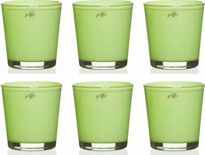 Produktbild von 6er Set Orchideentöpfe ORCHID hellgrün H. 13,5cm D. 12,5cm rund Sandra Rich