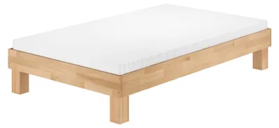 Produktbild von Extra komfortables Einzelbett 120x200 Buche geölt Futonbett mit wählbarem Zubehör V-60.87-12Rollrost und Matratze inkl.
