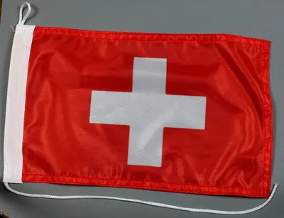 Produktbild von Bootsflagge : Schweiz 30x20 cm Motorradflagge Schweizerfahne