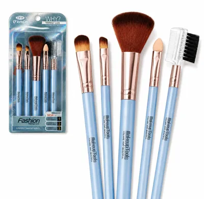 Image de Set de 5 pinceaux de maquillage professionnels, productTiles.product.images.aiGenerated